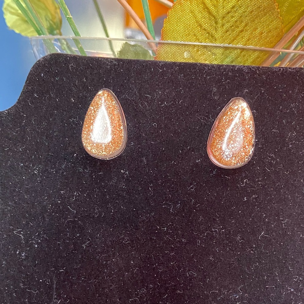 Teardrop handmade earrings